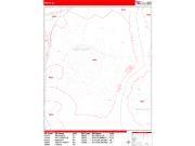 Perth Amboy Wall Map Zip Code Red Line Style 2022